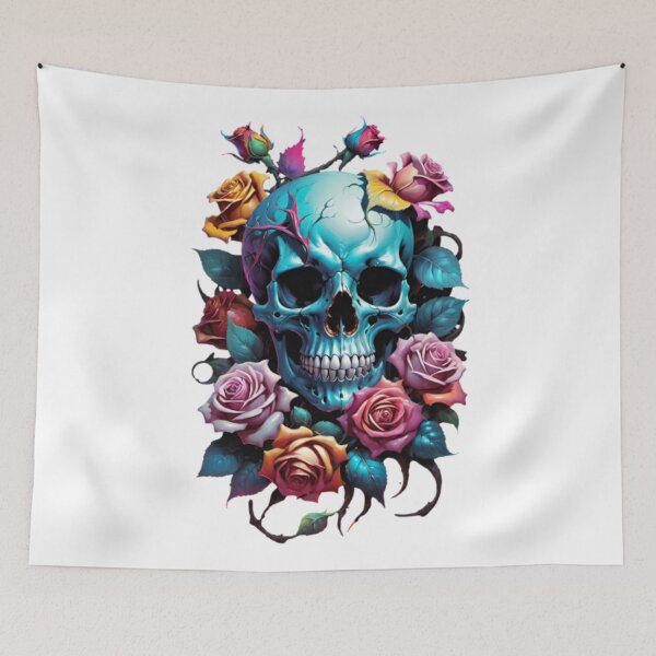 Item preview, Skull And Roses, Dark Art, Gothic Art, Gothic Roses, Roses And Skulls, Skull Flowers, Dark Aesthetics, Dark Flowers, Skull Art, Gothic Beauty, Death And Beauty, Dark Romance, Skull, Roses, Macabre Art designed and sold by Ciarka.