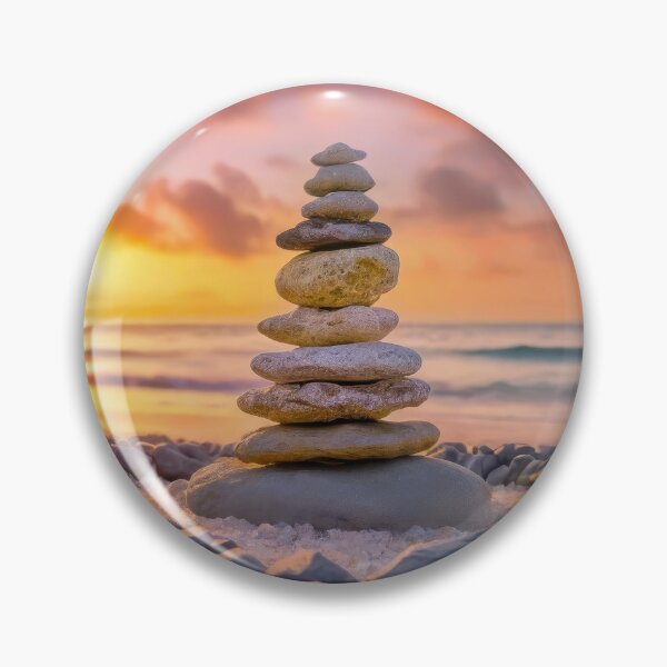 Item preview, Stones cairn on the beach designed and sold by psychoshadow.