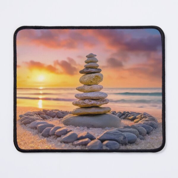 Item preview, Stones cairn on the beach designed and sold by psychoshadow.