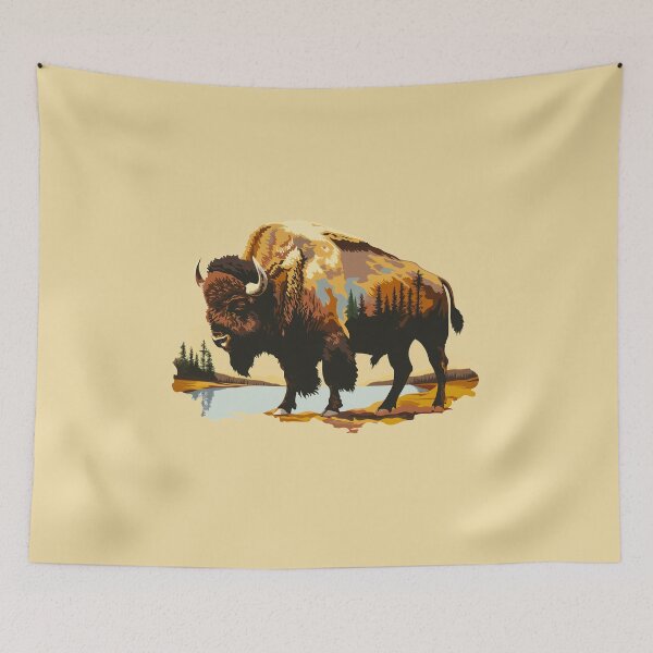 Item preview, Bison of Yellowstone - Wyoming  designed and sold by Wild-Co.