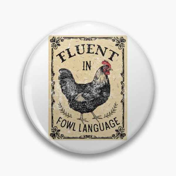 Item preview, Fluent In Fowl Language designed and sold by Angry Swan Designs.