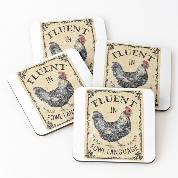 Item preview, Fluent In Fowl Language designed and sold by Angry Swan Designs.
