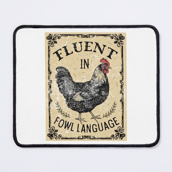 Item preview, Fluent In Fowl Language designed and sold by Angry Swan Designs.
