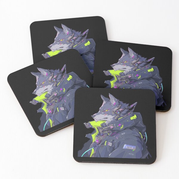 Item preview, Cyber Wolf // Wolf // Cool Animal // Cyber Animal // Future Animal Art // Animal Warrior // Animal Cute Art // Gaming Aesthetic stickers designed and sold by SMARTKIT  DESIGNAGENCY.