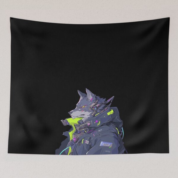 Item preview, Cyber Wolf // Wolf // Cool Animal // Cyber Animal // Future Animal Art // Animal Warrior // Animal Cute Art // Gaming Aesthetic stickers designed and sold by SMARTKIT  DESIGNAGENCY.