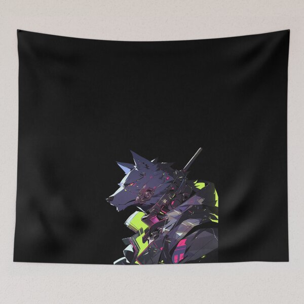 Item preview, Cyber Wolf // Wolf // Cool Animal // Cyber Animal // Future Animal Art // Animal Warrior // Animal Cute Art // Gaming Aesthetic stickers designed and sold by SMARTKIT  DESIGNAGENCY.
