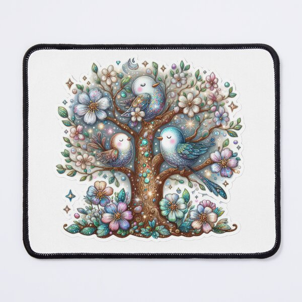 Item preview, Easter tree with birds Easter cute sticker designed and sold by Expressions-Sel.