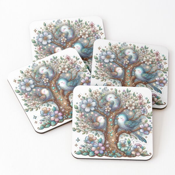 Item preview, Easter tree with birds Easter cute sticker designed and sold by Expressions-Sel.