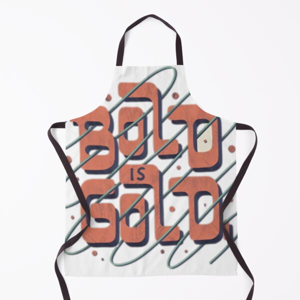 Item preview, Bold Is Gold - Dynamic Typography Tee designed and sold by Lateef Prints.