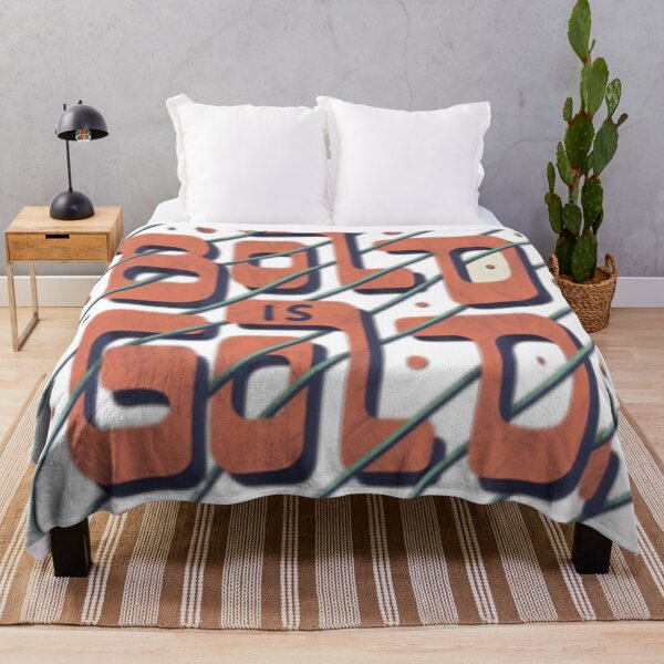 Item preview, Bold Is Gold - Dynamic Typography Tee designed and sold by Lateef Prints.