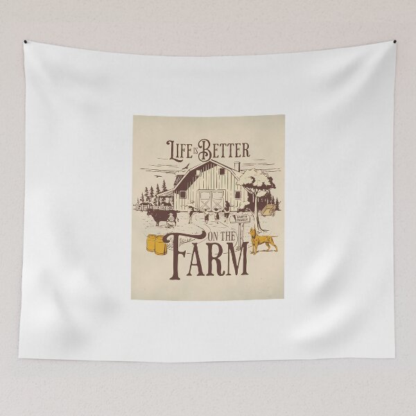 Item preview, Life is Better on a Farm, farm life in Retro Classic  designed and sold by redstar19.