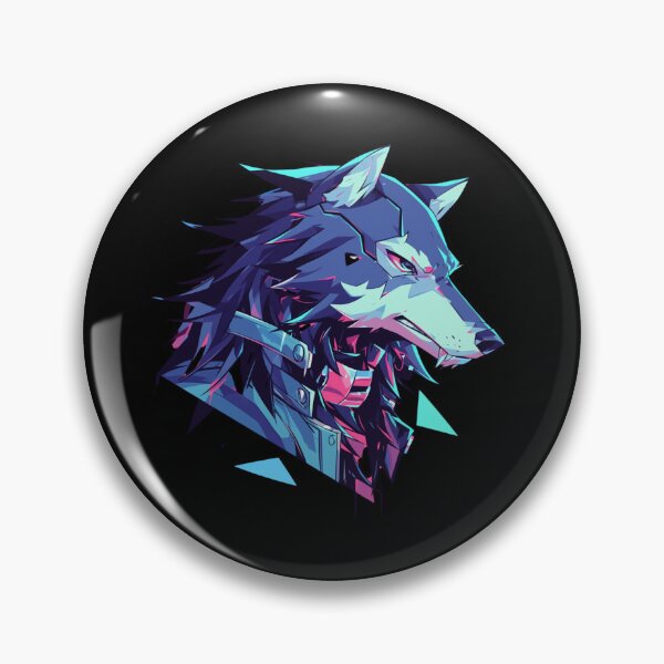 Item preview, Cyber Black Wolf // Black Wolf // Cool Animal // Cyber Animal // Future Animal Art // Animal Warrior // Animal Cute Art // Gaming Aesthetic stickers designed and sold by SMARTKIT  DESIGNAGENCY.