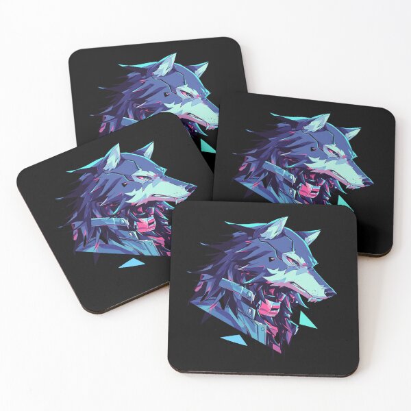 Item preview, Cyber Black Wolf // Black Wolf // Cool Animal // Cyber Animal // Future Animal Art // Animal Warrior // Animal Cute Art // Gaming Aesthetic stickers designed and sold by SMARTKIT  DESIGNAGENCY.