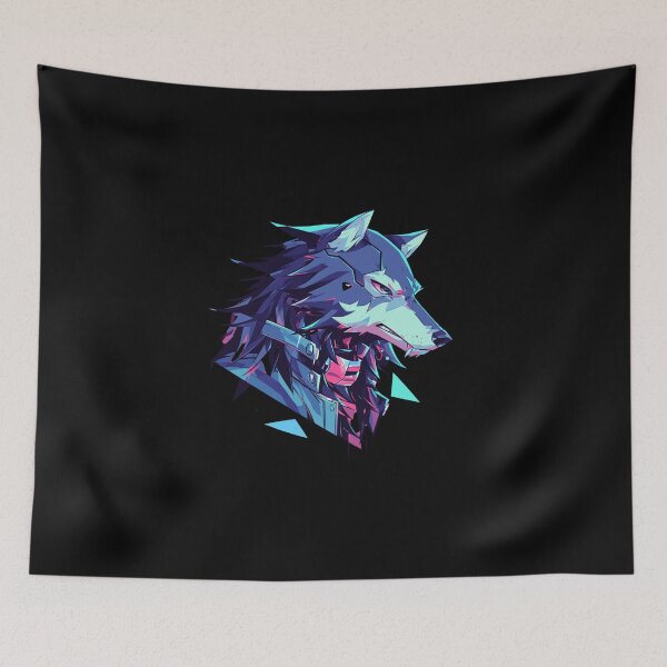 Item preview, Cyber Black Wolf // Black Wolf // Cool Animal // Cyber Animal // Future Animal Art // Animal Warrior // Animal Cute Art // Gaming Aesthetic stickers designed and sold by SMARTKIT  DESIGNAGENCY.