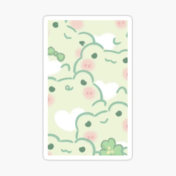 Item preview, Cute Little Frogs - Pattern In Kawaii - Style designed and sold by iamdesigns14.
