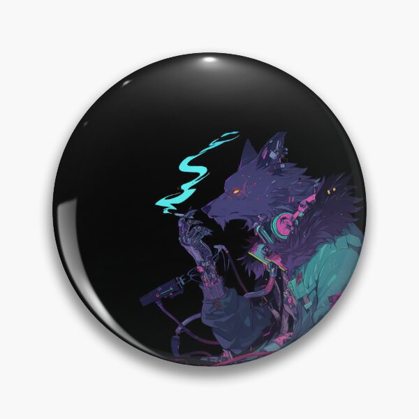 Item preview, Cyber Wolf // Wolf // Cool Animal // Cyber Animal // Future Animal Art // Animal Warrior // Animal Cute Art // Gaming Aesthetic stickers designed and sold by SMARTKIT  DESIGNAGENCY.