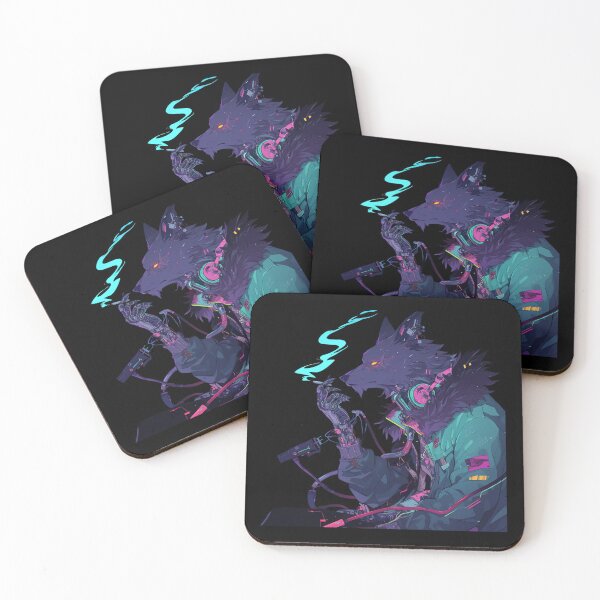 Item preview, Cyber Wolf // Wolf // Cool Animal // Cyber Animal // Future Animal Art // Animal Warrior // Animal Cute Art // Gaming Aesthetic stickers designed and sold by SMARTKIT  DESIGNAGENCY.