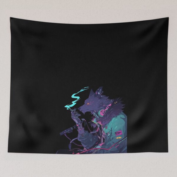 Item preview, Cyber Wolf // Wolf // Cool Animal // Cyber Animal // Future Animal Art // Animal Warrior // Animal Cute Art // Gaming Aesthetic stickers designed and sold by SMARTKIT  DESIGNAGENCY.