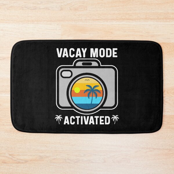 Item preview, Vacay Mode Activated, Retro Vintage Sunset Travel Vacation Camera  designed and sold by Sunserize Designs.