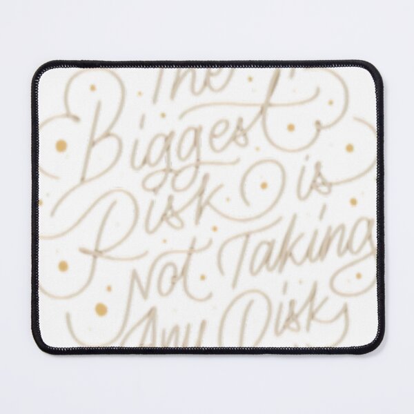 Item preview, Risk Wisdom - Inspiring Quote Poster designed and sold by Lateef Prints.
