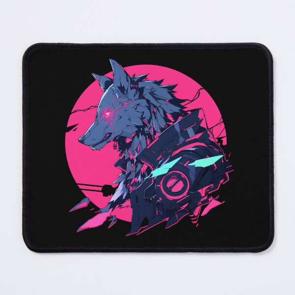 Item preview, Cyber Black Wolf // Black Wolf // Cool Animal // Cyber Animal // Future Animal Art // Animal Warrior // Animal Cute Art // Gaming Aesthetic stickers designed and sold by SMARTKIT  DESIGNAGENCY.