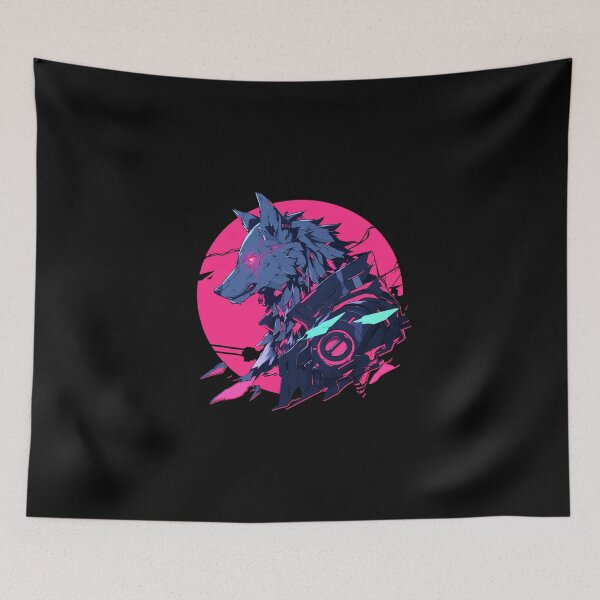 Item preview, Cyber Black Wolf // Black Wolf // Cool Animal // Cyber Animal // Future Animal Art // Animal Warrior // Animal Cute Art // Gaming Aesthetic stickers designed and sold by SMARTKIT  DESIGNAGENCY.
