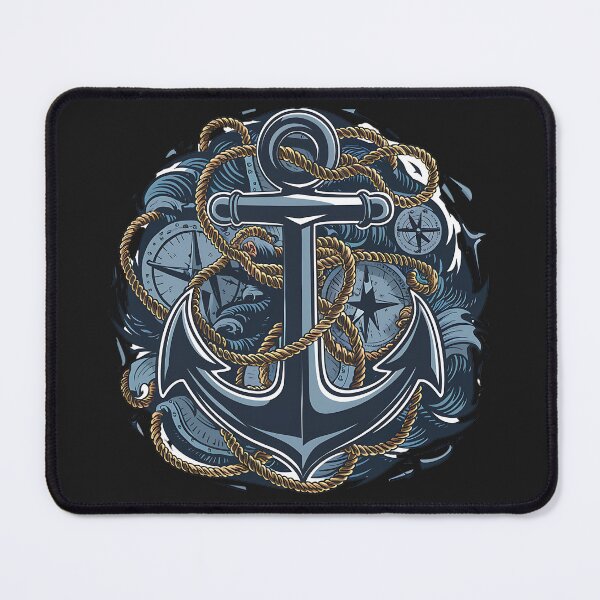 Item preview, "Anchored Adventures" Nautical Compass T-Shirt Design, Boating & Sailing designed and sold by TrendyGraphTees.