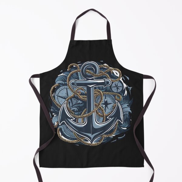 Item preview, "Anchored Adventures" Nautical Compass T-Shirt Design, Boating & Sailing designed and sold by TrendyGraphTees.