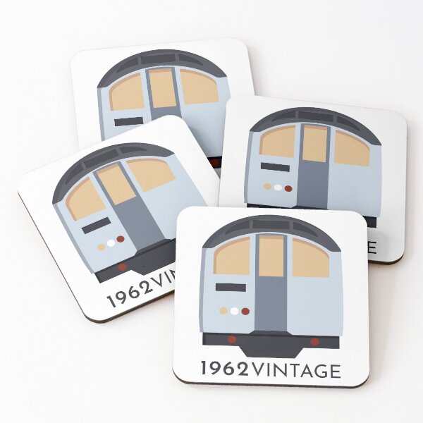 Item preview, 1962 Stock Underground Train Silver Vintage Minimal designed and sold by KarenBakerArt.