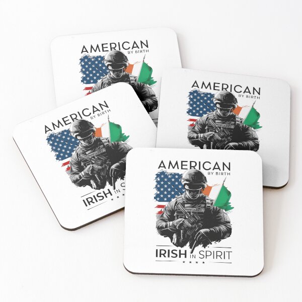 Item preview, Proud to be American by Birth. Irish in Spirit. U.S ARMY designed and sold by REAL IRISH GIFTS.