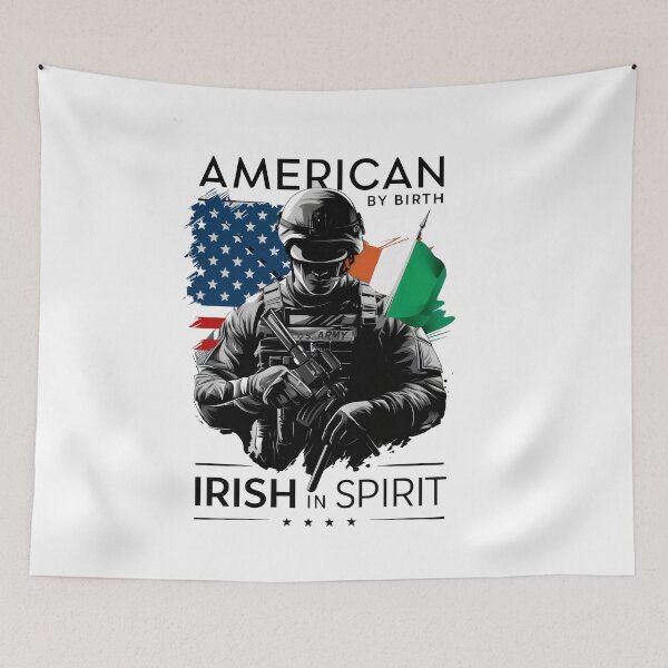 Item preview, Proud to be American by Birth. Irish in Spirit. U.S ARMY designed and sold by REAL IRISH GIFTS.