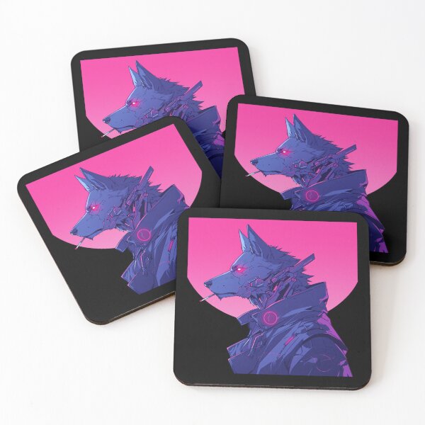Item preview, Cyber Black Wolf // Black Wolf // Cool Animal // Cyber Animal // Future Animal Art // Animal Warrior // Animal Cute Art // Gaming Aesthetic stickers designed and sold by SMARTKIT  DESIGNAGENCY.