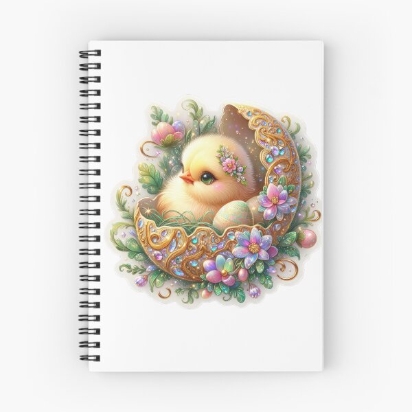 Item preview, yellow chicken with golden egg shell Easter cute sticker designed and sold by Expressions-Sel.