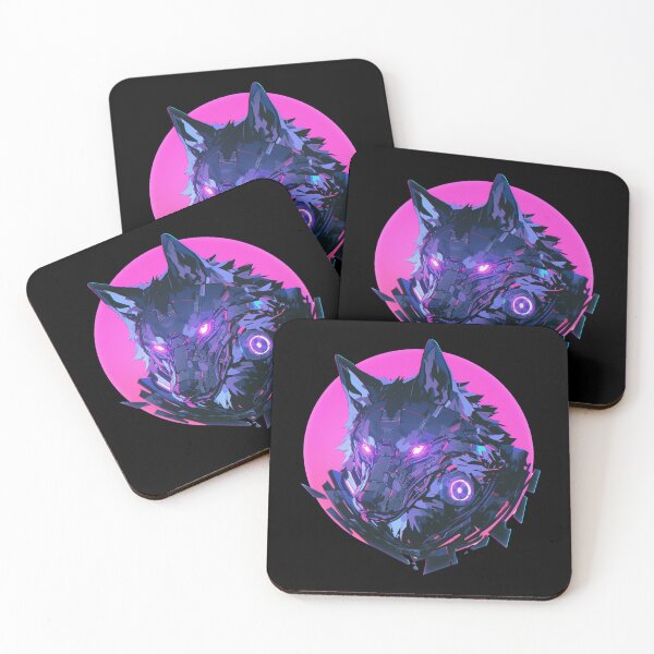 Item preview, Cyber Black Wolf // Black Wolf // Cool Animal // Cyber Animal // Future Animal Art // Animal Warrior // Animal Cute Art // Gaming Aesthetic stickers designed and sold by SMARTKIT  DESIGNAGENCY.