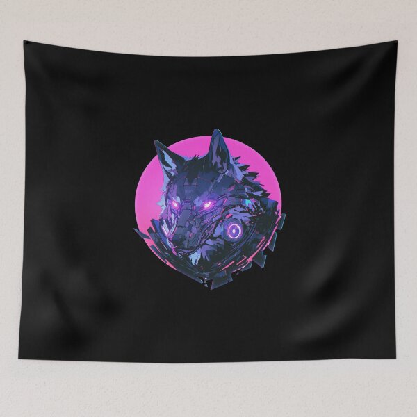 Item preview, Cyber Black Wolf // Black Wolf // Cool Animal // Cyber Animal // Future Animal Art // Animal Warrior // Animal Cute Art // Gaming Aesthetic stickers designed and sold by SMARTKIT  DESIGNAGENCY.