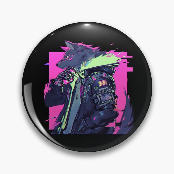 Item preview, Cyber Black Wolf // Black Wolf // Cool Animal // Cyber Animal // Future Animal Art // Animal Warrior // Animal Cute Art // Gaming Aesthetic stickers designed and sold by SMARTKIT  DESIGNAGENCY.