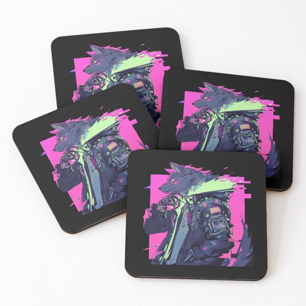 Item preview, Cyber Black Wolf // Black Wolf // Cool Animal // Cyber Animal // Future Animal Art // Animal Warrior // Animal Cute Art // Gaming Aesthetic stickers designed and sold by SMARTKIT  DESIGNAGENCY.