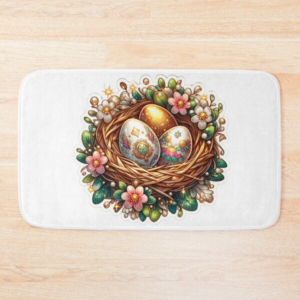 Item preview, Easter nest with eggs Easter cute sticker designed and sold by Expressions-Sel.
