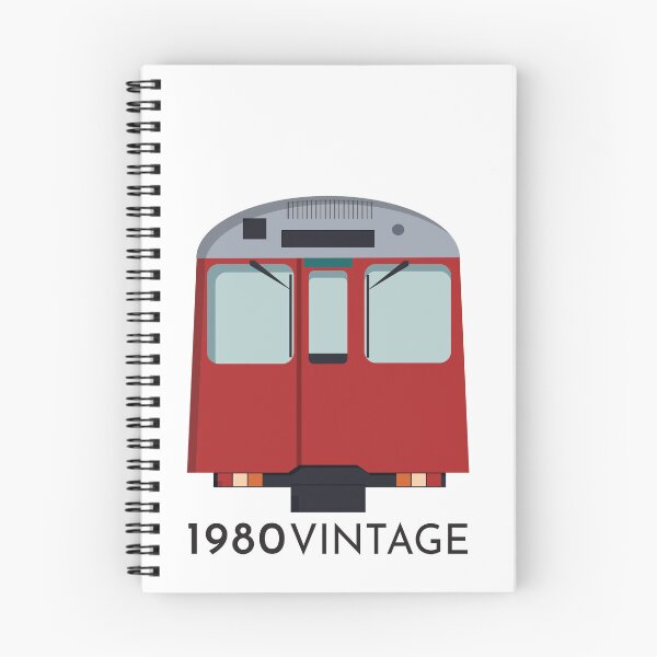Item preview, 1980 Stock Underground Train Silver Red Vintage Minimal designed and sold by KarenBakerArt.