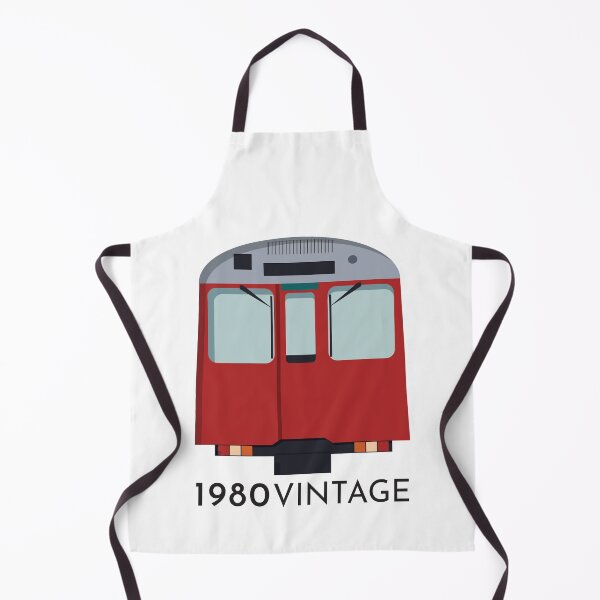 Item preview, 1980 Stock Underground Train Silver Red Vintage Minimal designed and sold by KarenBakerArt.