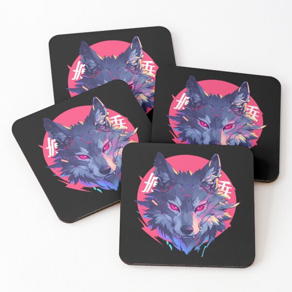 Item preview, Cyber Black Wolf // Black Wolf // Cool Animal // Cyber Animal // Future Animal Art // Animal Warrior // Animal Cute Art // Gaming Aesthetic stickers designed and sold by SMARTKIT  DESIGNAGENCY.