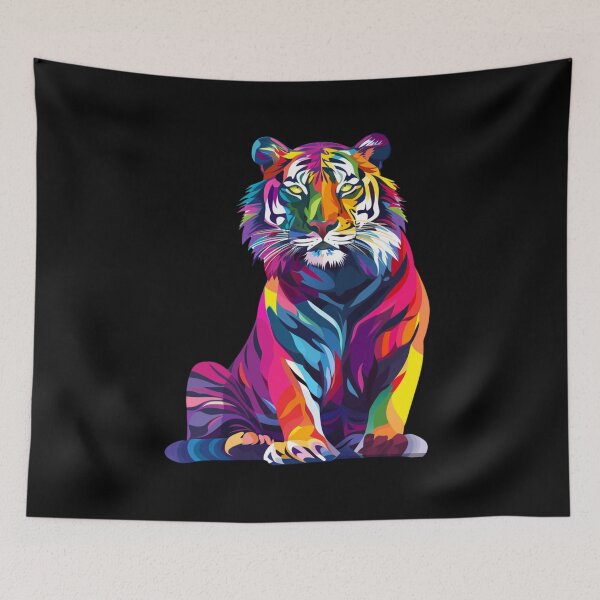 Item preview, Colourful Tigers Design 1 of 4 designed and sold by Jenson Major.
