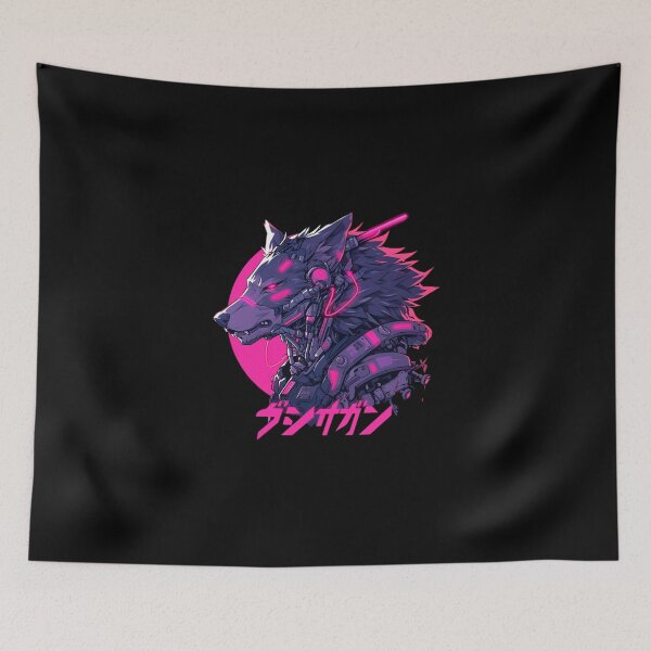 Item preview, Cyber Black Wolf // Black Wolf // Cool Animal // Cyber Animal // Future Animal Art // Animal Warrior // Animal Cute Art // Gaming Aesthetic stickers designed and sold by SMARTKIT  DESIGNAGENCY.