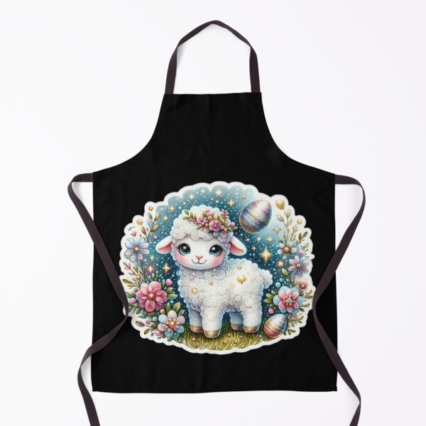 Item preview, lamb with easter egg Easter cute sticker designed and sold by Expressions-Sel.