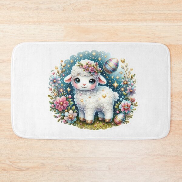 Item preview, lamb with easter egg Easter cute sticker designed and sold by Expressions-Sel.