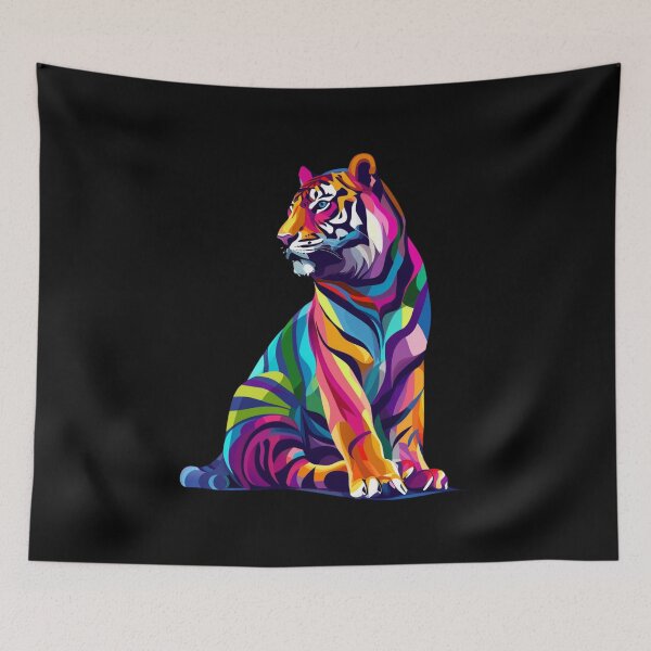 Item preview, Colourful Tigers Design 2 of 4 designed and sold by Jenson Major.