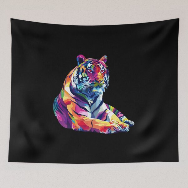 Item preview, Colourful Tigers Design 3 of 4 designed and sold by Jenson Major.