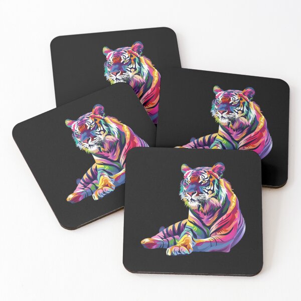 Item preview, Colourful Tigers Design 4 of 4 designed and sold by Jenson Major.