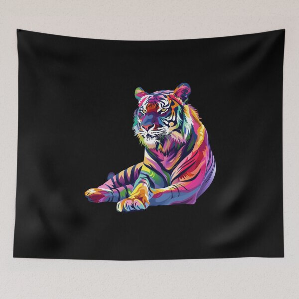 Item preview, Colourful Tigers Design 4 of 4 designed and sold by Jenson Major.