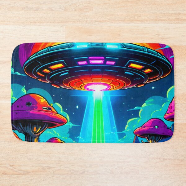 Item preview, Ethereal Glow: Luminous UFO in the Woods designed and sold by GrizzlyCollective.